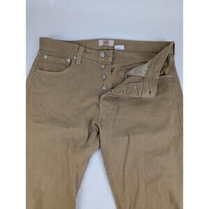 Vintage Mens 34x30 Levi's 501 Beige Denim Jeans Straight Fit  Button Fly